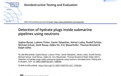 Detection of hydrate plugs inside submarine pipelines using neutrons